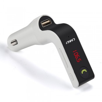 Multifunction G7 Hands-free Bluetooth Car Kit FM Transmitter USB Charger Adapter MP3 Player Car Auto Vintage Radio Reproductor #