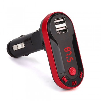 Multifunction Car Kit Hands-free Wireless FM Transmitter MP3 Player Handsfree Car Kit USB TF SD Remote  modulatory Black Silver