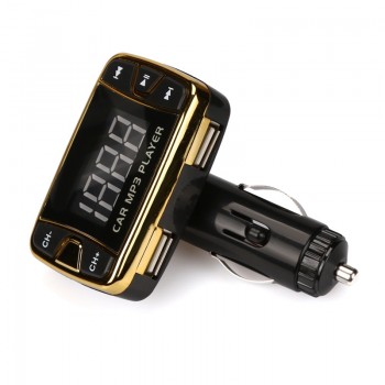 Car MP3 Player Wireless FM Transmitter Modulator Car Kit MP3 Music Player USB SD TF MMC LCD with Remote  @#124