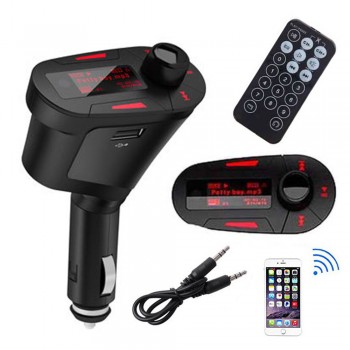 Car Mp3 Player 87.5mhz-108.0mhz Car Kit MP3 Player Audio Wireless FM Transmitter Remote USB SD Card Aux In Dual Output APR04