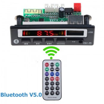 Bluetooth V5.0 MP3 Player Stereo Wireless Receiver 5V 12V Mp3 Decoder Board Car FM Radio Module TF USB Audio Adapter