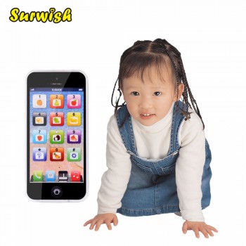 Surwish Touch Screen Multi-Functional Toy-phone 5S English Learning Playmobil With Dazzle Colored Light Kid Childrens Toys