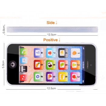 Educational toys Cellphone with LED  Baby Kid Educational phone  English Learning Mobile Phone Toy Chrismtas  Gifts