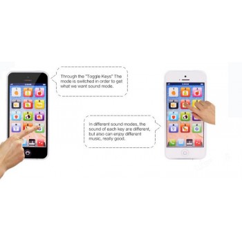 Educational toys Cellphone with LED  Baby Kid Educational phone  English Learning Mobile Phone Toy Chrismtas  Gifts