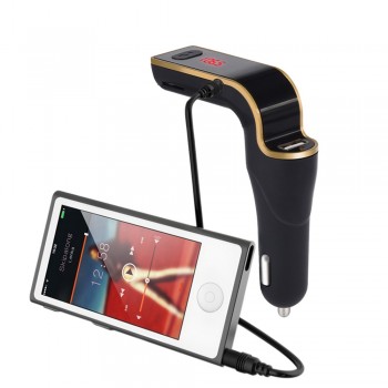2019 Hot Selling Multifunction Car FM Transmitter Bluetooth Hands-free LCD MP3 Player Radio Adapter Kit Charger phm transmitter