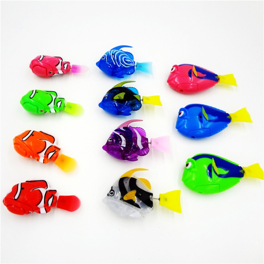 2019 New! Funny Swim Electronic Fish Activated Battery Powered Bath Toy Fish Robotic Pet for Fishing Tank Decorating Pets Fishes