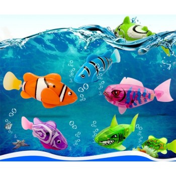 2019 New! Funny Swim Electronic Fish Activated Battery Powered Bath Toy Fish Robotic Pet for Fishing Tank Decorating Pets Fishes