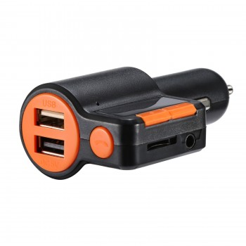 Car Auto Multifunction Wireless Dual USB Bluetooth MP3 Player Car Hands-free FM Transmitter BC09 Car Charger Vintage Radio H0128