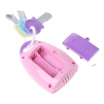 Puzzle music car key toy colorful flash music smart remote control several car sounds pretend to play baby toys
