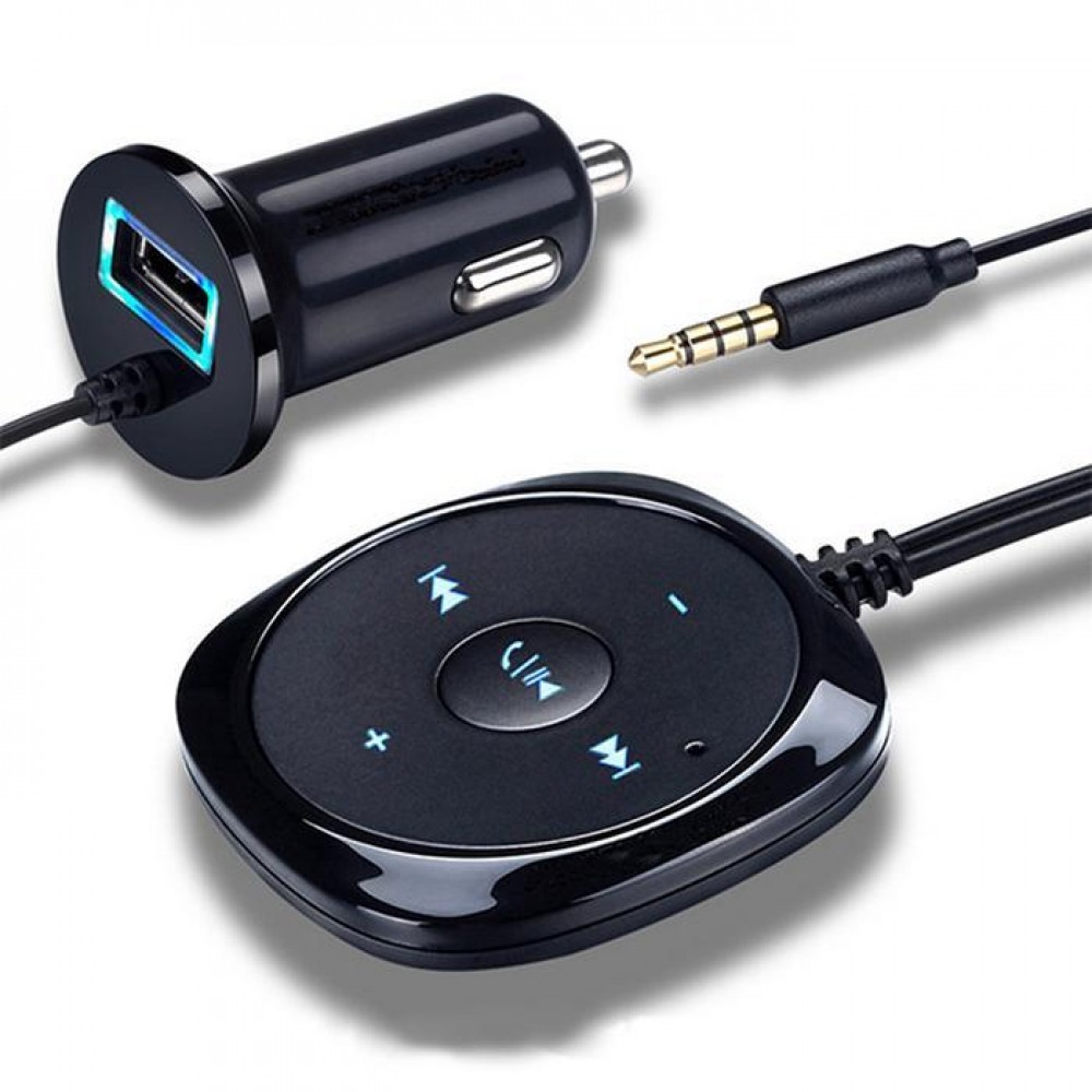 Car Bluetooth Receiver with Car Charger 3.5mm Adapter Handsfree Speaker MP3 Music Player Auto Bluetooth Aux Car Accessories