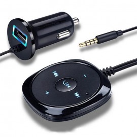 Car Bluetooth Receiver with Car Charger 3.5mm Adapter Handsfree Speaker MP3 Music Player Auto Bluetooth Aux Car Accessories