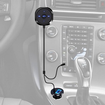 Car Bluetooth Receiver with Car Charger 3.5mm Adapter Handsfree Speaker MP3 Music Player Auto Bluetooth Aux Car Accessories
