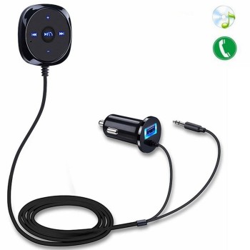 Car Bluetooth Receiver with Car Charger 3.5mm Adapter Handsfree Speaker MP3 Music Player Auto Bluetooth Aux Car Accessories