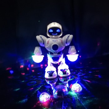 2018 New Kids Electronic Smart Space Dancing Robot with Music Flashing LED Light Walking Toys Christmas New Year Gift For Child