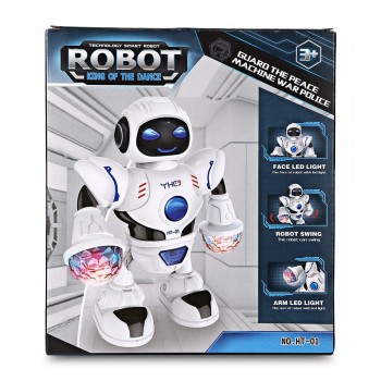 2018 New Kids Electronic Smart Space Dancing Robot with Music Flashing LED Light Walking Toys Christmas New Year Gift For Child