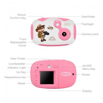 childrens educational toddler toys photo camera kids mini toy camera with neck strap photography gifts for above 3 year old P20