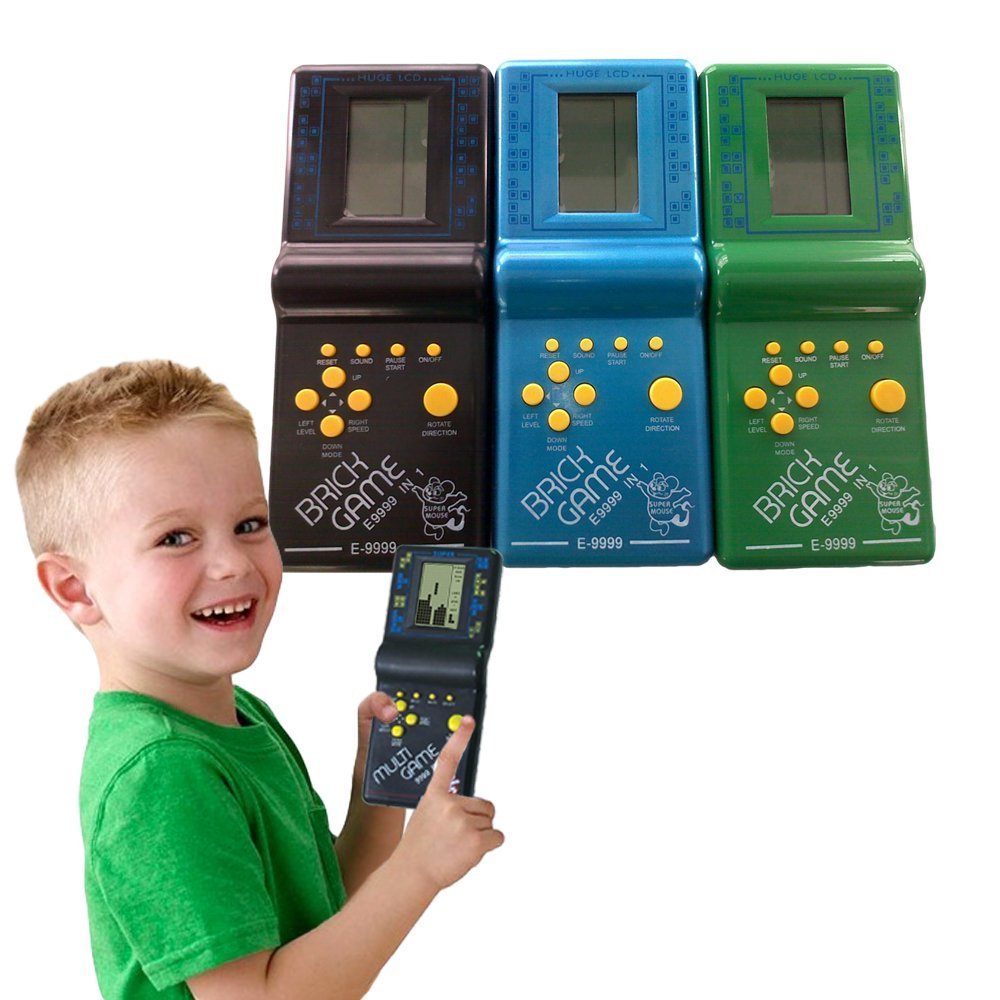 Retro Classic Electronic Puzzle Toys Tetris Game Childrens Educational Toys Players Built-in 23 Games Brick Game Tanks War