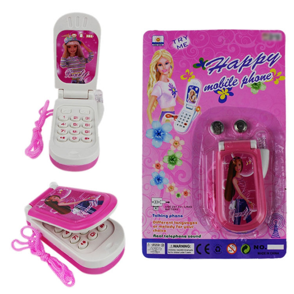 Hot Selling Kid Boy Girl Toddler Baby Educational Music Keys light Toys Music Light Mobile Cell Phone Toy Phones