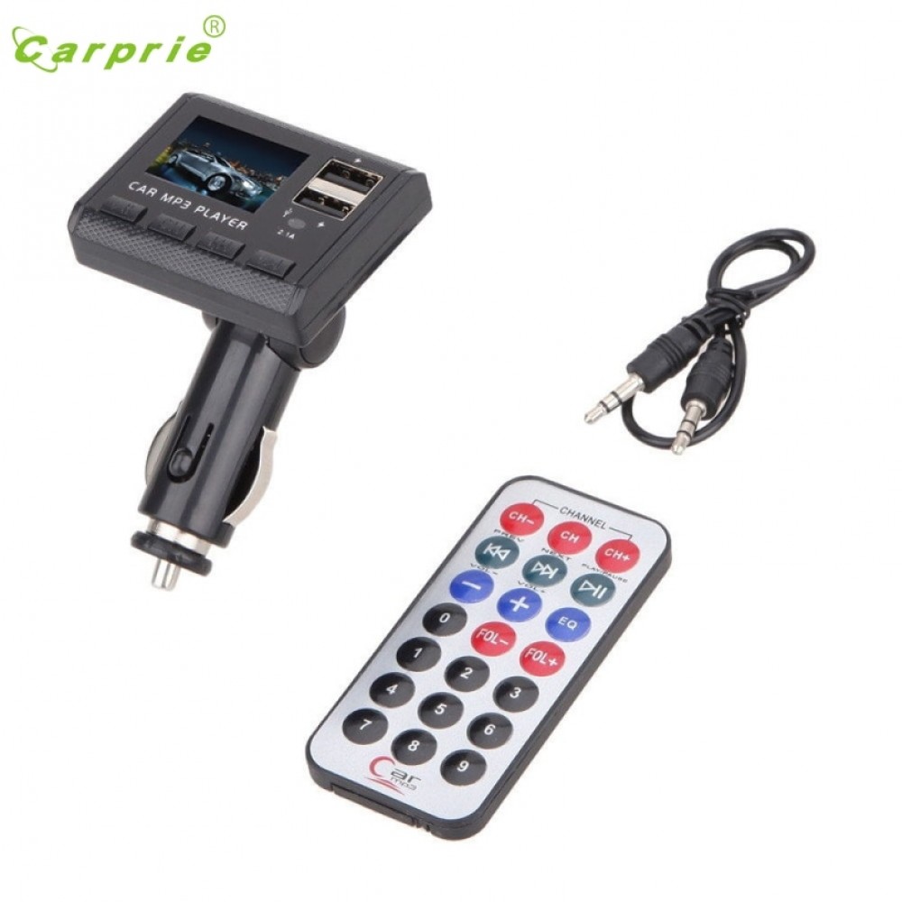 CARPRIE Hot Selling Car Music MP3 Player FM Transmitter Modulator Dual USB Charging SD MMC Remote Gift Mar 23