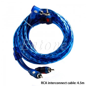 1500w Car Audio Subwoofer Sub Amplifier AMP RCA Wiring Kit Cable FUSE