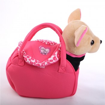 New Electronic Pets Robot Dog Der Chi Chi Love Zipper Singing Walking with bag Interactive Toy for Children kids Birthday Gifts