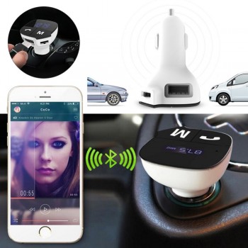 Portable USB 2.0 charger Car MP3 Music Player Transmitter Radio With USB Port Cigarette Lighter for Android Apple Device