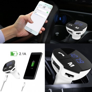 Portable USB 2.0 charger Car MP3 Music Player Transmitter Radio With USB Port Cigarette Lighter for Android Apple Device