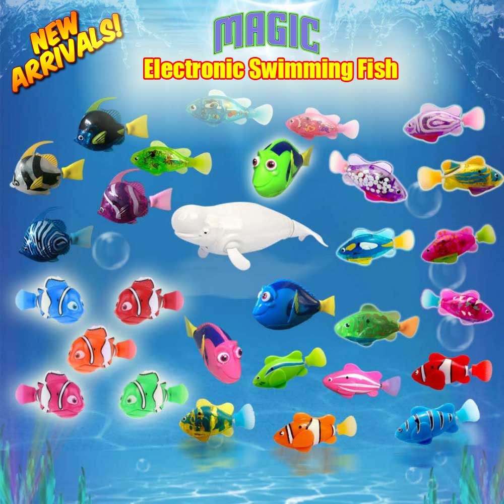 2019 New Funny Swimming Electronic fish Activated Battery Powered fishes Toy fish Robotic Pet for Fishing Tank Decorating toys