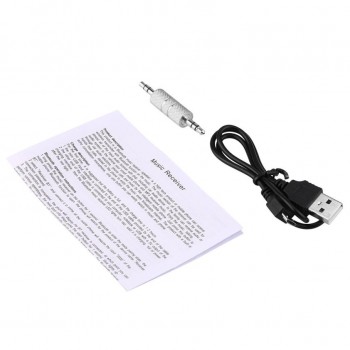 Handfree Car Bluetooth Music Receiver Universal 3.5mm Streaming A2DP Wireless Auto AUX Audio Adapter Mic For Phone MP3   dec12