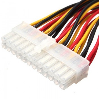 Colorful 30CM ATX 24 Pin Male to 24Pin Female Power Supply Extension Cable Internal PC PSU TW Power Lead Connector Wire