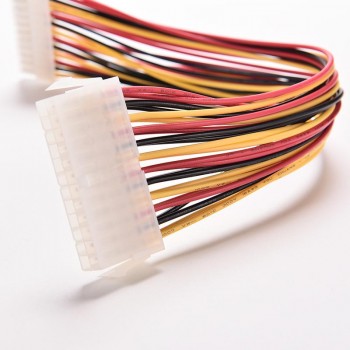 Colorful 30CM ATX 24 Pin Male to 24Pin Female Power Supply Extension Cable Internal PC PSU TW Power Lead Connector Wire