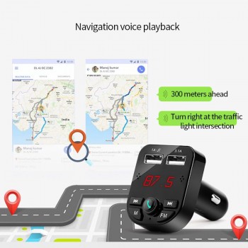MP3 Player Car USB Bluetooth Handsfree Kit TF Music FM Transmission Cigarette Lighter Charge Adapter Auto Electronic Accessories
