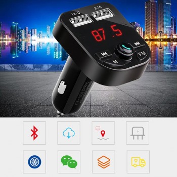 MP3 Player Car USB Bluetooth Handsfree Kit TF Music FM Transmission Cigarette Lighter Charge Adapter Auto Electronic Accessories