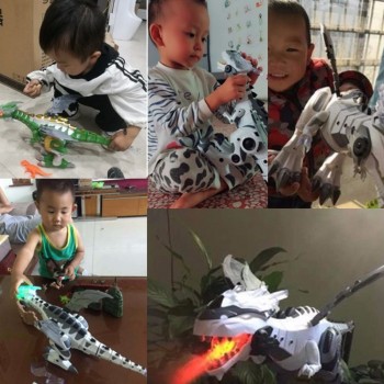 Shocking Electric Interactive Spray Dinosaurs Toys Talking Walking Fire Dragon Boy Kids Toy Christmas Gift Fine Electronic Pets