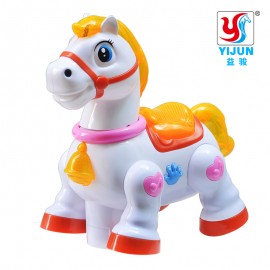 Electric Cartoon horse toy dancing, Baby Learning To Crawl Educational Toys With Music Light Infant  Baby Educational Toys YIJUN