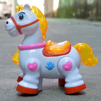 Electric Cartoon horse toy dancing, Baby Learning To Crawl Educational Toys With Music Light Infant  Baby Educational Toys YIJUN