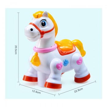 Electric Cartoon horse toy dancing, Baby Learning To Crawl Educational Toys With Music Light Infant  Baby Educational Toys YIJUN
