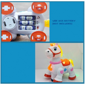 Electric Cartoon horse toy dancing, Baby Learning To Crawl Educational Toys With Music Light Infant  Baby Educational Toys YIJUN