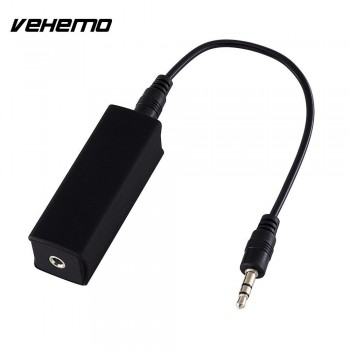 Vehemo 3.5mm Audio Cable Black Ground Loop Noise Isolator Noise Filter Home Stereo System Noise Isolator Home Cars Premium