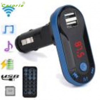 CARPRIE Hot Selling Bluetooth Wireless FM Transmitter MP3 Player Handsfree Car Kit USB TF SD Remote Gift Mar 23