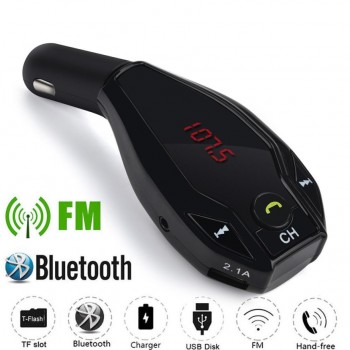 100% NEW Wireless Bluetooth FM Transmitter Modulator Car Kit MP3 Player Dual USB Charger Suppor caller number phones music