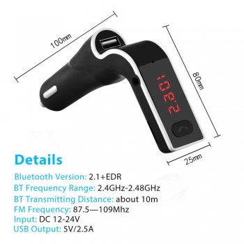 2019 Multifunction Car FM Transmitter Bluetooth Hands-free LCD MP3 Player Radio Adapter Kit Charger Usb To Mp3 Adapter H0201