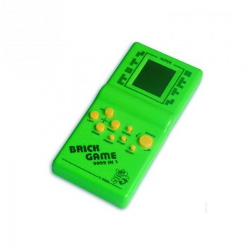 Classic Handheld Game Machine Tetris Brick Game Kids Game Machine with Game Music Playback without Battery