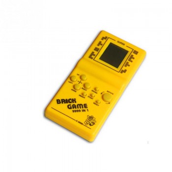 Classic Handheld Game Machine Tetris Brick Game Kids Game Machine with Game Music Playback without Battery