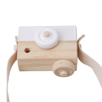 Mini Cute Wood Camera Toys Safe Natural Toy For Baby Children Fashion Clothing Accessory Toys Birthday Christmas Holiday Gifts