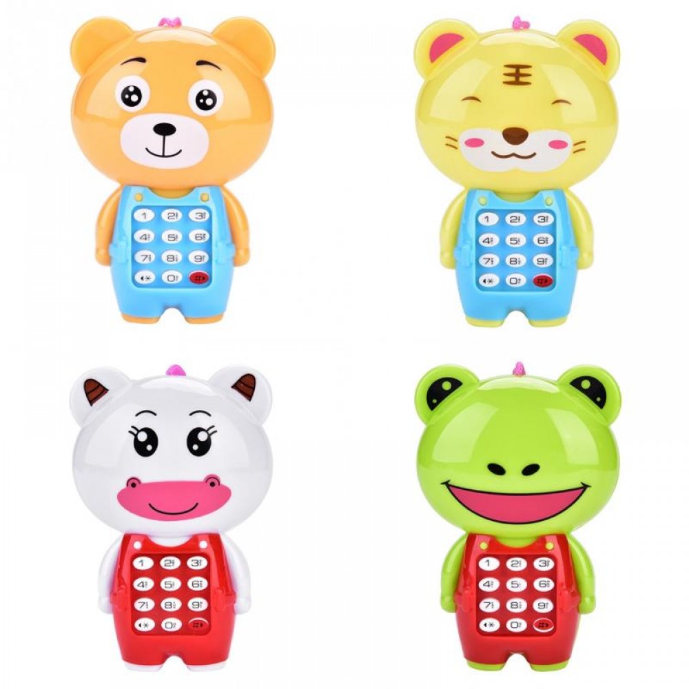 Childrens cute Animal mobile musical Simulation Cell Phone Hanging Bed Bell Baby kids toy phone playmobil toys for children