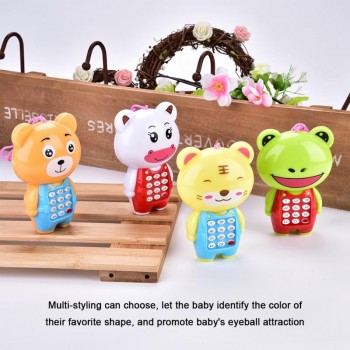Childrens cute Animal mobile musical Simulation Cell Phone Hanging Bed Bell Baby kids toy phone playmobil toys for children