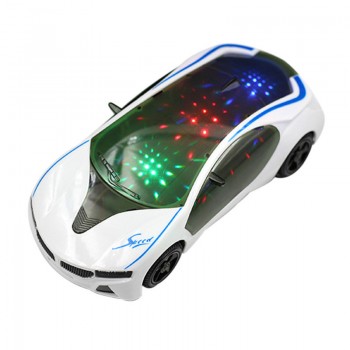 3D Supercar Style- Electric Toy With Wheel Lightsamp;Music -Kids Boys Girls Gift