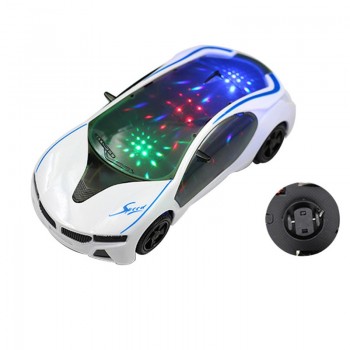3D Supercar Style- Electric Toy With Wheel Lightsamp;Music -Kids Boys Girls Gift