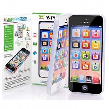 LeadingStar Kids Learning Toy Play Cell Phone Children Simulation Phone Educational Toy with USB Recharable Random zk25